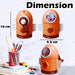Rocket Shaped Pencil Sharpener Cutter-Stationery-Bright International-Toycra