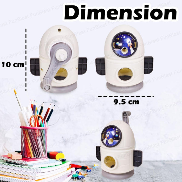 Rocket Shaped Pencil Sharpener Cutter-Stationery-Bright International-Toycra