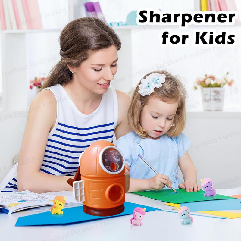 Rocket Shaped Pencil Sharpener Cutter