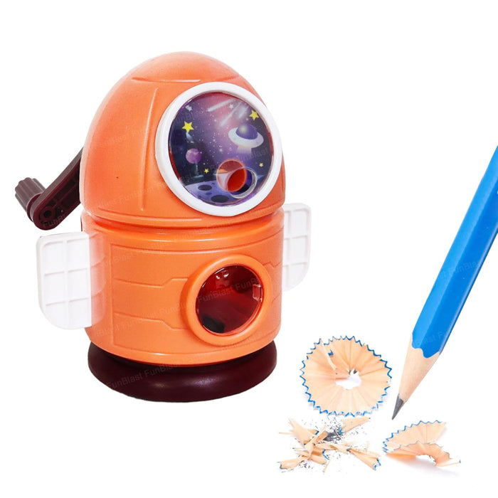 Rocket Shaped Pencil Sharpener Cutter-Stationery-Bright International-Toycra