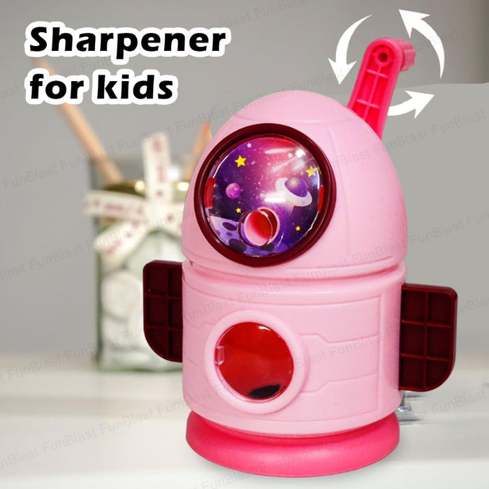 Rocket Shaped Pencil Sharpener Cutter-Stationery-Bright International-Toycra