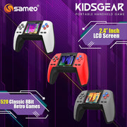 Sameo Kidsgear Controller Shaped Handheld Console Built-in 520 Retro Game (Inferno RED)