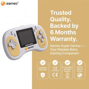 Sameo Super Genius Handheld Gaming Console | 500+ Built-in Classic Retro 8-Bit Games
