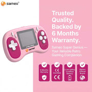 Sameo Super Genius Handheld Gaming Console | 500+ Built-in Classic Retro 8-Bit Games