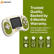 Sameo Super Genius Handheld Gaming Console | 500+ Built-in Classic Retro 8-Bit Games