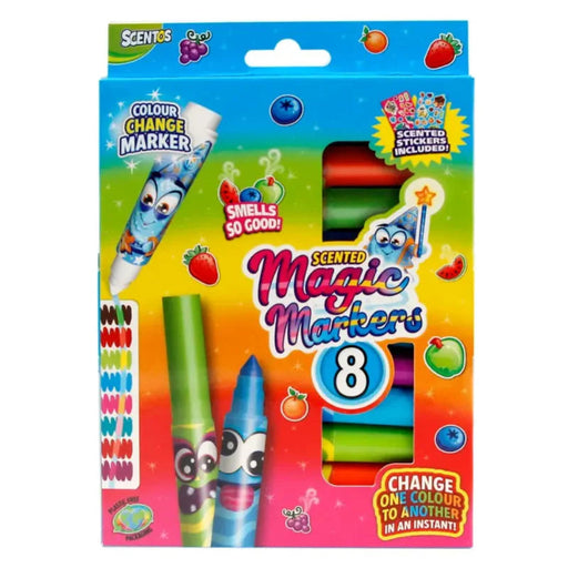 Scentos 8 Magic Markers-Arts & Crafts-Scentos-Toycra