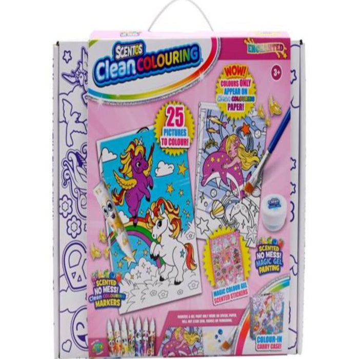 Scentos Clean Colouring Box -Enchanted-Arts & Crafts-Scentos-Toycra