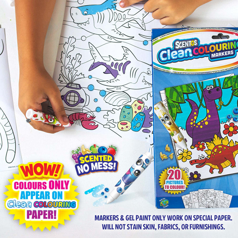 Scentos Clean Colouring Markers