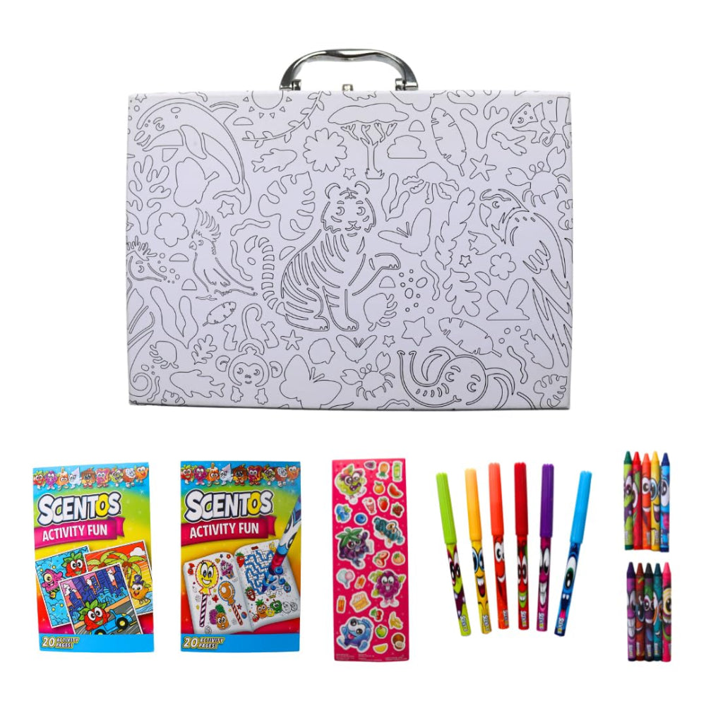 Scentos Colour In Mini Case Mega Colouring | Buy Online at Toycra