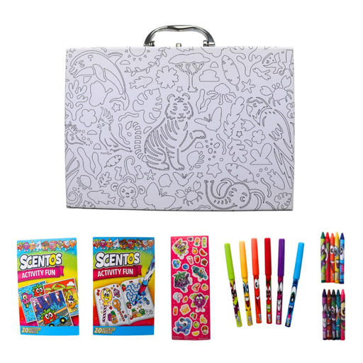 Scentos Colour In Mini Case Mega Colouring-Arts & Crafts-Scentos-Toycra