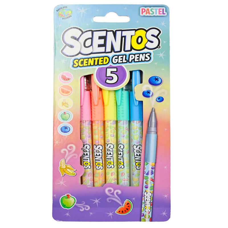 Scentos Pastel Gel Pens - Pack of 5