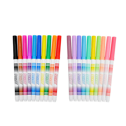 Scentos Scented Fine Line Markers Bold & Pastel Colors- Pack of 20-Arts & Crafts-Scentos-Toycra