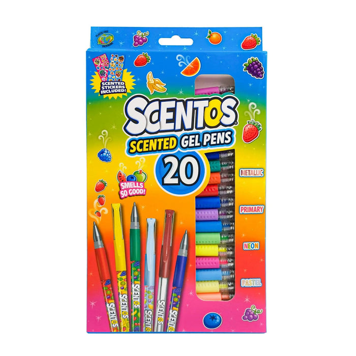 Scentos Scented Gel Pens 20 Count Pack-Arts & Crafts-Scentos-Toycra