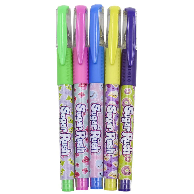 Scentos Sugar Rush Scented Neon Gel Pens - Pack of 5