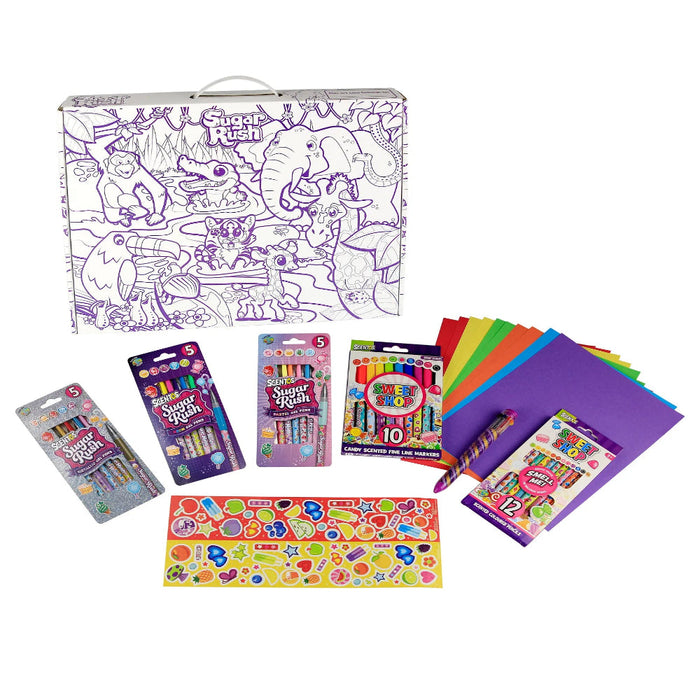 Scentos Sugar Rush Sweet Shop Mega Colouring Set-Arts & Crafts-Scentos-Toycra