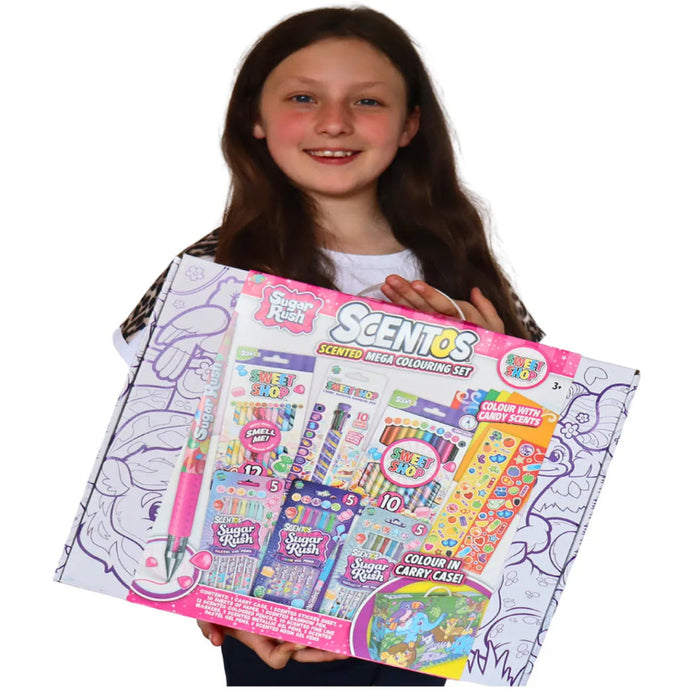 Scentos Sugar Rush Sweet Shop Mega Colouring Set-Arts & Crafts-Scentos-Toycra