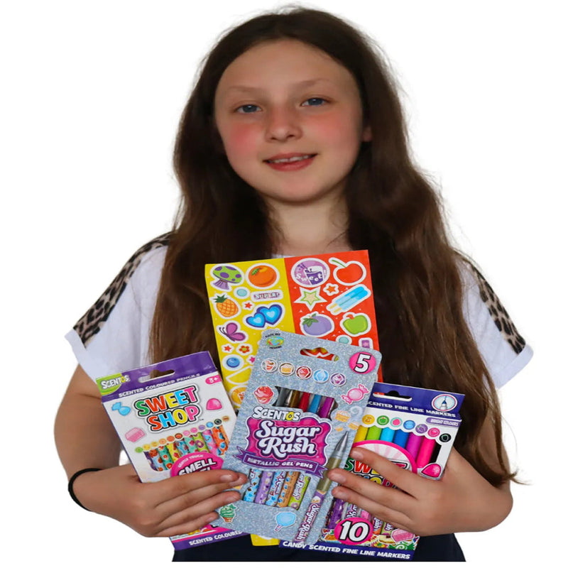 Scentos Sugar Rush Sweet Shop Mega Colouring Set