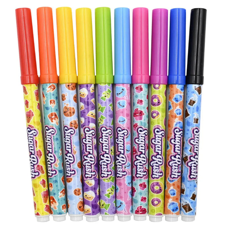 Scentos Sweet Shop Fine Line Markers - Pack of 10