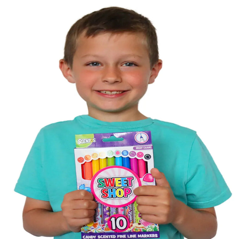 Scentos Sweet Shop Fine Line Markers - Pack of 10