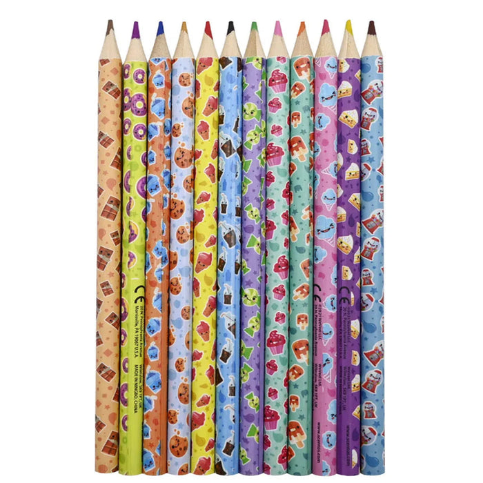 Scentos Sweet Shop Scented Colour Pencils, Pack Of 12-Arts & Crafts-Scentos-Toycra