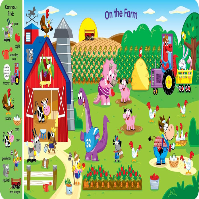 Search & Find Dinosaurs Sound Book-Sound Book-RBC-Toycra