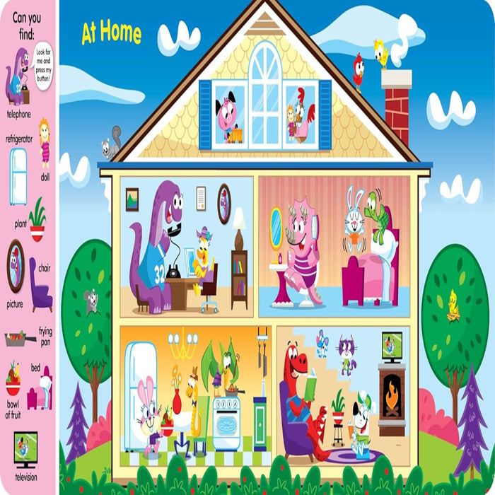 Search & Find Dinosaurs Sound Book-Sound Book-RBC-Toycra