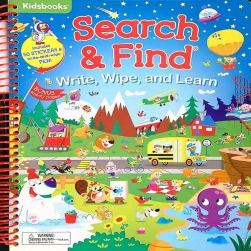 Search & Find Write, Wipe, And Learn-Activity Books-RBC-Toycra