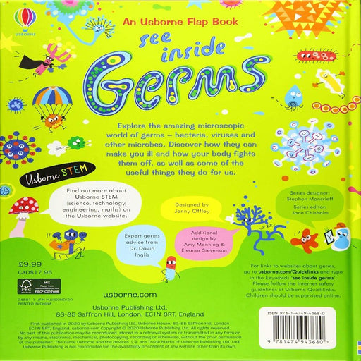 See Inside Germs-Board Book-Usb-Toycra