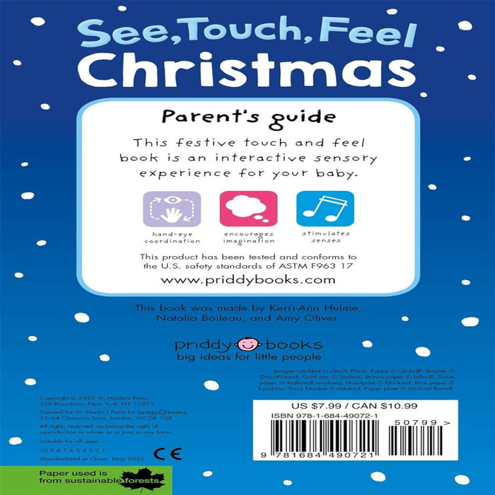 See, Touch, Feel Christmas-Board Book-Pan-Toycra