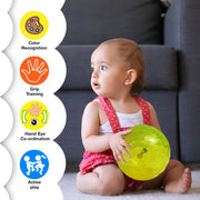 Shakti Toys LED Play Ball 6 Inch Motion Sensor Light-Up Bouncing Ball