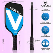 Shakti Toys Volt Pro Pickleball Paddle Set With 2 Balls - Multicolour