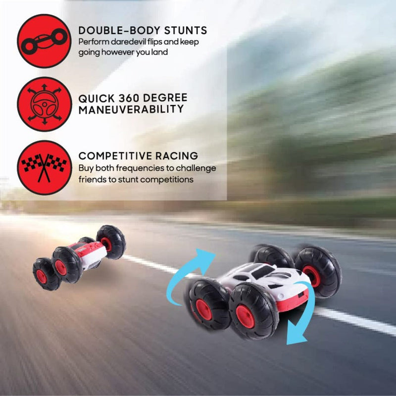 Sharper Image Flip Stunt Rally Wireless Remote Controlled Car - Red