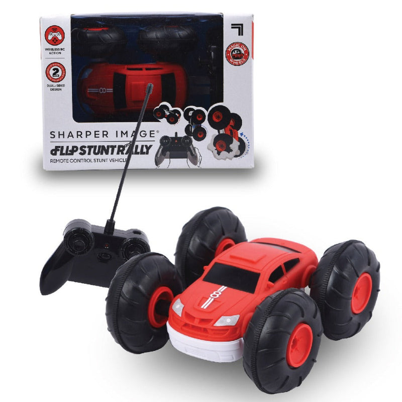 Sharper Image Flip Stunt Rally Wireless Remote Controlled Car - Red
