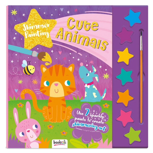 Shimmer Painting Cute Animals-Activity Books-SBC-Toycra