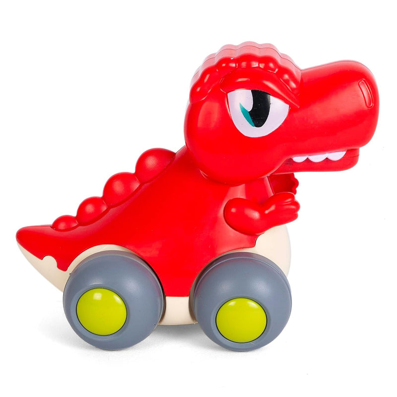 Shooting Star Dino Wheels, Friction Powered Running Dinosaur Pack of 4