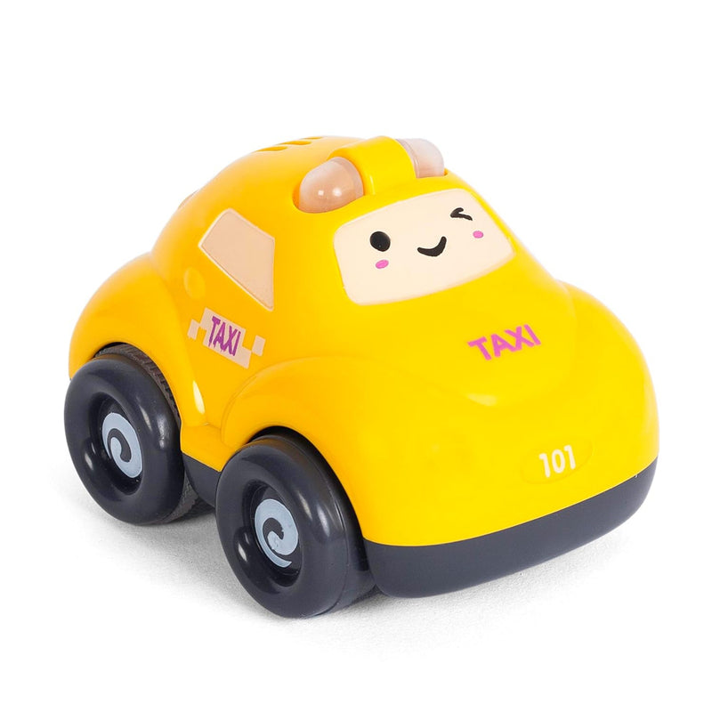 Shooting Star Light & Siren Vehicle Toys Friction Powered Running Cars Pack of 4