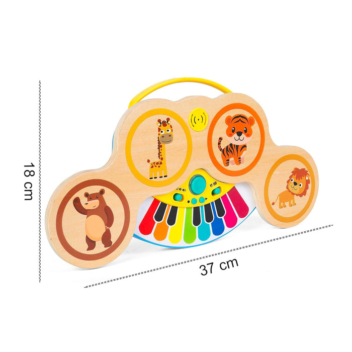 Shooting Star Magic Touch 2 in 1 Drum & Piano Set-Musical Toys-Shooting Star-Toycra
