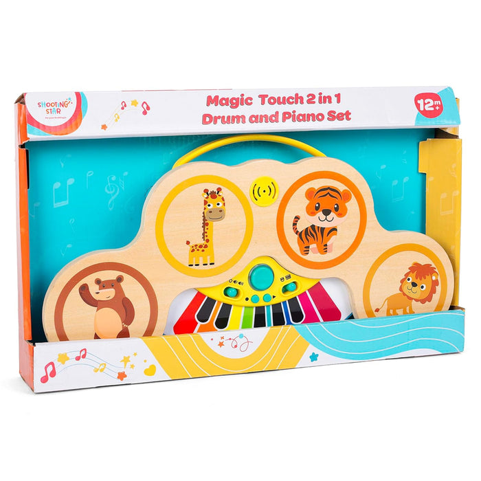 Shooting Star Magic Touch 2 in 1 Drum & Piano Set-Musical Toys-Shooting Star-Toycra