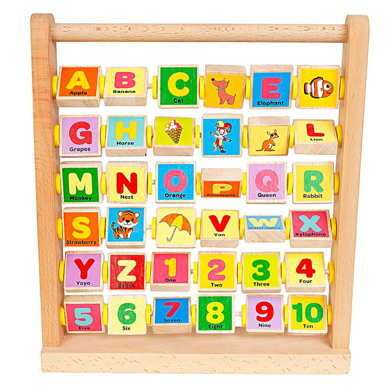 Shooting Star Wooden Abacus Learn Alphabets, Counting with Abacus