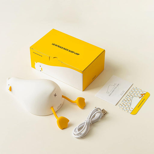 Silicone Lie in Peace Duck Sleep Lamp K-1096-Electronic Toys-Bright International-Toycra