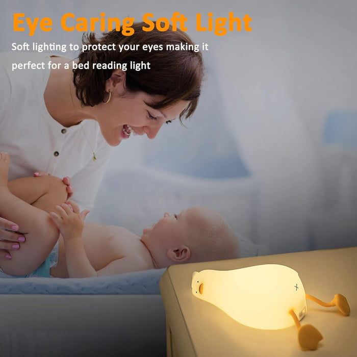 Silicone Lie in Peace Duck Sleep Lamp K-1096-Electronic Toys-Bright International-Toycra