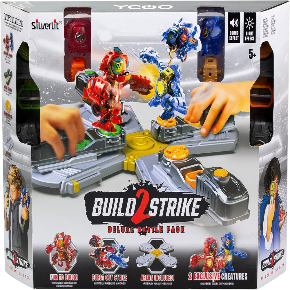 Silverlit 88715 Build 2 Strike Deluxe Battle Pack Toys for Kids