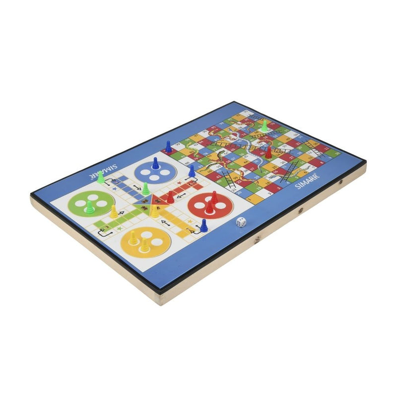 Simarr 3 in 1 String Hockey with Ludo and Snakes and Ladder
