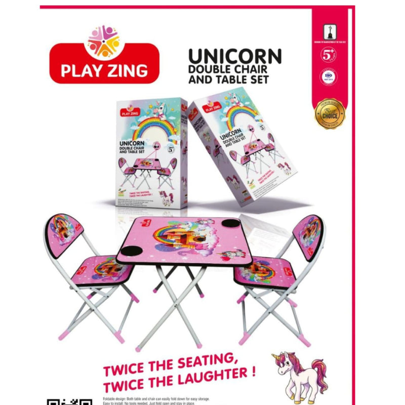 Simarr Play Zing Unicorn Double Chair and Table set