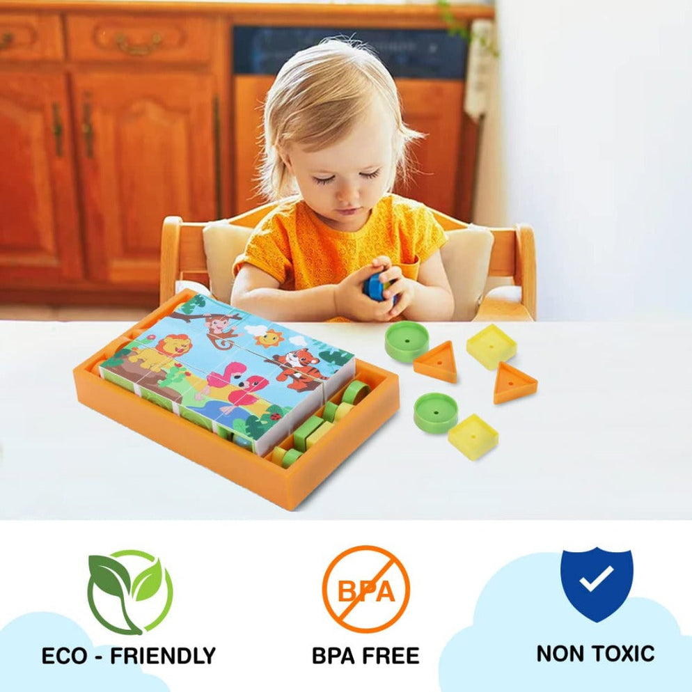 Simba ABC Magic Cube Educational Puzzle - Animal Printed — Toycra