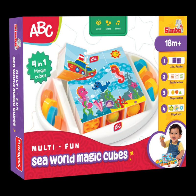 Simba ABC Sea World Magic Cube Educational Puzzle for Kids