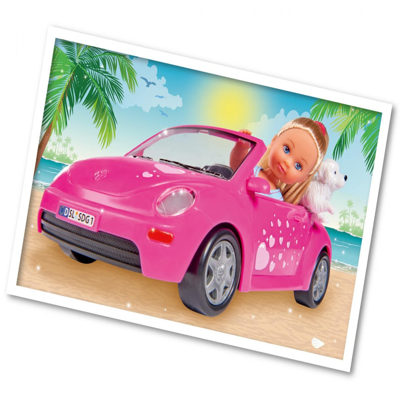Simba Evi's Beetle Car Puppy Doll Set
