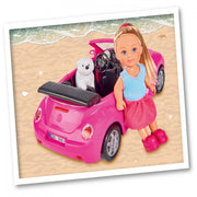 Simba Evi's Beetle Car Puppy Doll Set