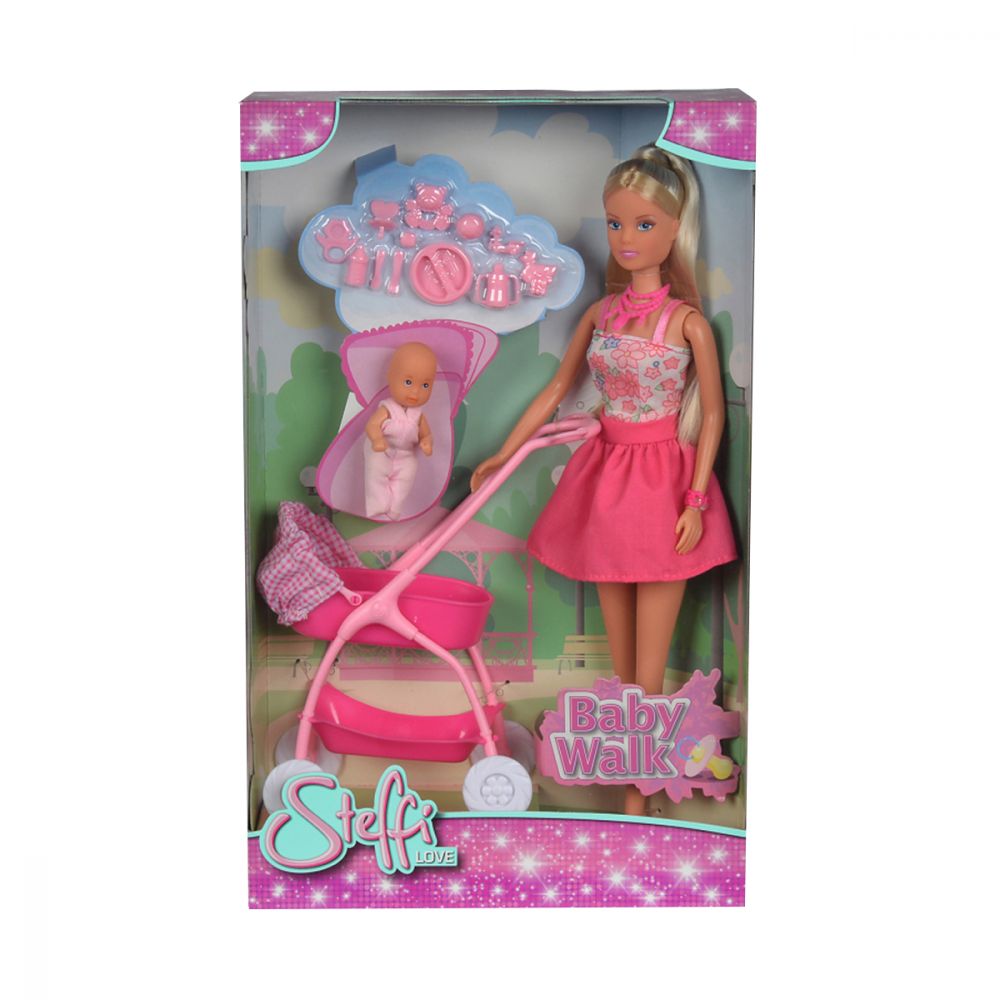 Simba Steffi Love Baby Walk Doll Playset