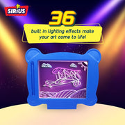 Sirius Toys Glow art Neon Effect Drawing Board -Big